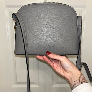 Gray crossbody